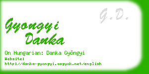 gyongyi danka business card